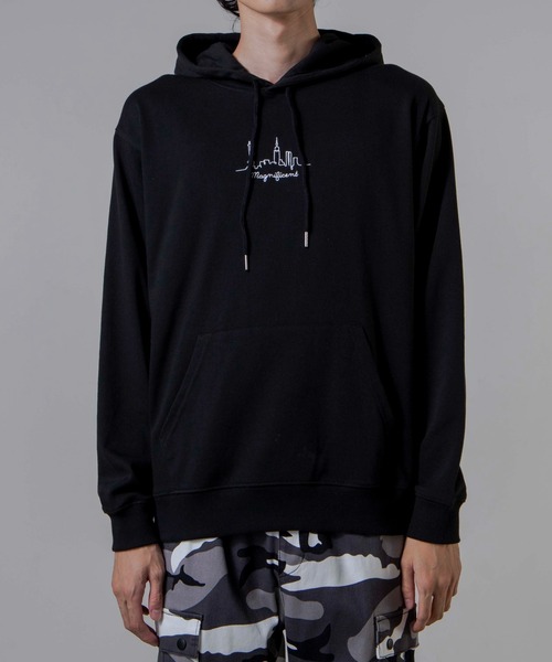 WEGO（ウィゴー）の「WEGO/シティーモチーフ刺繍プルパーカー（スウェット・メンズ・ホワイト/ブラック・SMALL/MEDIUM/LARGE）」の20枚目の写真