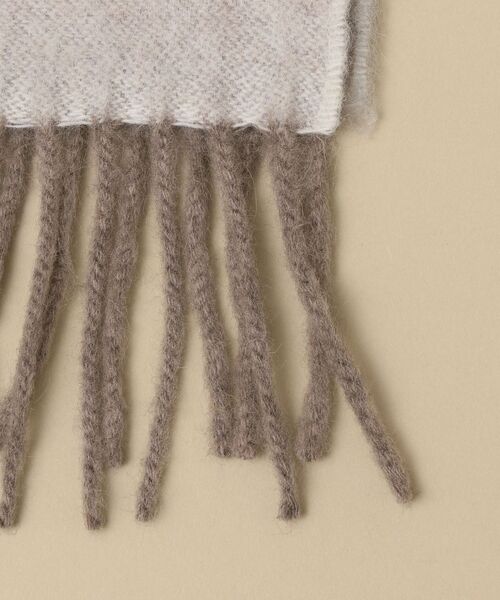 Begg & Co（ベグアンドコー）の「【SHIPS別注】BEGG: ラムウール/アンゴラ マルチボーダー マフラー（マフラー・メンズ・グレー/カーキ/ネイビー・ONE SIZE）」の18枚目の写真