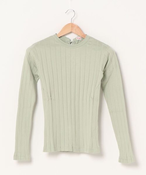 YOUNG&OLSEN The DRYGOODS STORE(ヤングアンドオルセン)の「【YOUNG & OLSEN The DRYGOODS STORE】/BROAD RIB BACKLACE LS(Tシャツ/カットソー・レディース・ブラウン系その他/グリーン系その他/キャメル/その他1/ホワイト/ブラック/ホワイト系その他/イエロー系その他/ネイビー・1/2)」の6枚目の写真
