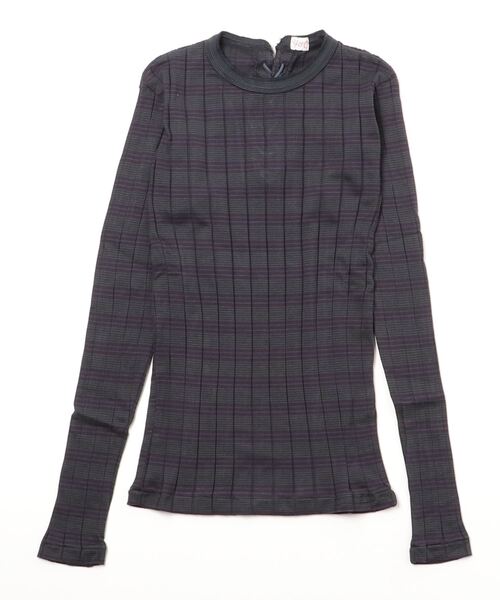 YOUNG&OLSEN The DRYGOODS STORE(ヤングアンドオルセン)の「【YOUNG & OLSEN The DRYGOODS STORE】/BROAD RIB BACKLACE LS(Tシャツ/カットソー・レディース・ブラウン系その他/グリーン系その他/キャメル/その他1/ホワイト/ブラック/ホワイト系その他/イエロー系その他/ネイビー・1/2)」の7枚目の写真