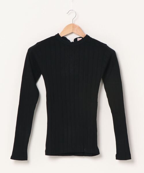 YOUNG&OLSEN The DRYGOODS STORE(ヤングアンドオルセン)の「【YOUNG & OLSEN The DRYGOODS STORE】/BROAD RIB BACKLACE LS(Tシャツ/カットソー・レディース・ブラウン系その他/グリーン系その他/キャメル/その他1/ホワイト/ブラック/ホワイト系その他/イエロー系その他/ネイビー・1/2)」の5枚目の写真