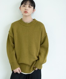 Aunt Marie's | AUNTMARIE'S パイピングオーバーサイズニット(ニット/セーター)