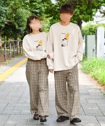PairPair | 線画カップル風船グラフィックロンT(ユニセックス)(Tシャツ/カットソー)
