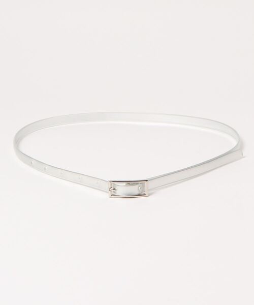 EPIMI E'PIMMY（エピミエピミー）の「シルバーPVC細ベルト（ベルト・レディース・シルバー・FREE）」の4枚目の写真