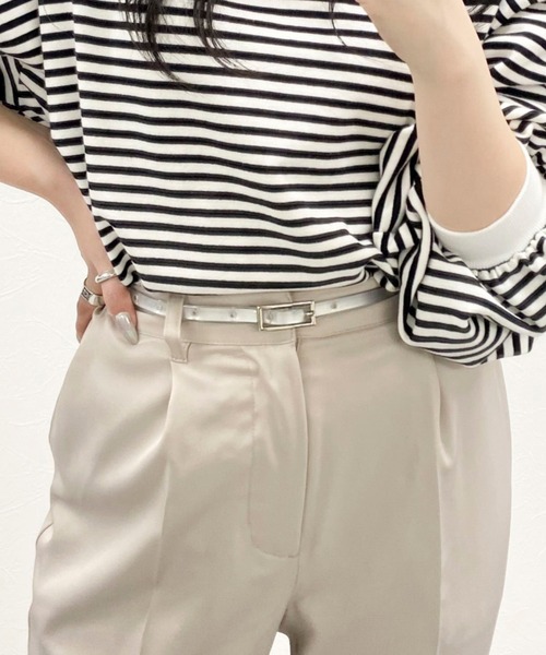 EPIMI E'PIMMY（エピミエピミー）の「シルバーPVC細ベルト（ベルト・レディース・シルバー・FREE）」の10枚目の写真