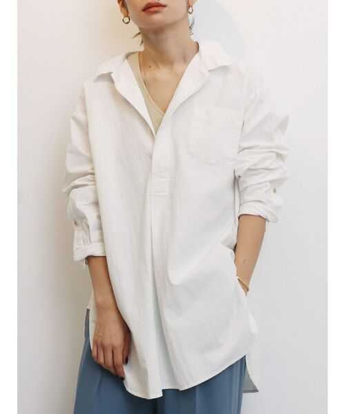 セール スキッパーロングスリーブシャツ シャツ ブラウス Ungrid アングリッド のファッション通販 Zozotown