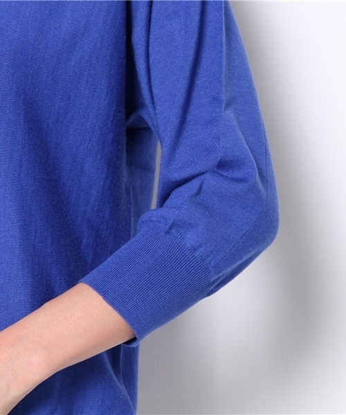 SHIPS for women（シップスフォーウィメン）の「ウールシルク Vネック ドルマンスリーブ ニット（ニット/セーター・レディース・ピンク系その他/ブルー/コバルトブルー/オフホワイト/ブラック/カーキ・ONE SIZE）」の12枚目の写真