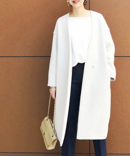 ブランド古着 ノーカラーコート ノーカラーコート Plage プラージュ のファッション通販 Zozoused