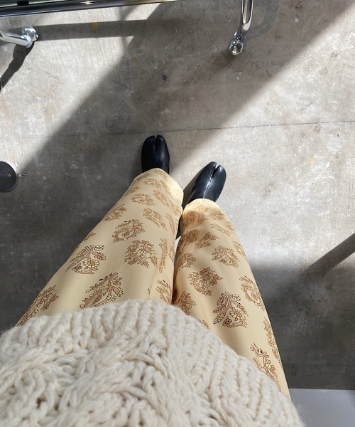 SANSeLF（サンセルフ）の「【SANSeLF】vintage pattern relax pants sanw25（その他パンツ・レディース・イエロー・S/M）」の9枚目の写真