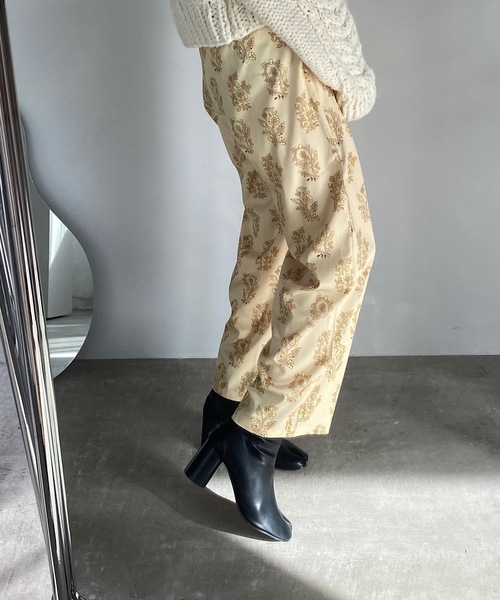 SANSeLF（サンセルフ）の「【SANSeLF】vintage pattern relax pants sanw25（その他パンツ・レディース・イエロー・S/M）」の7枚目の写真