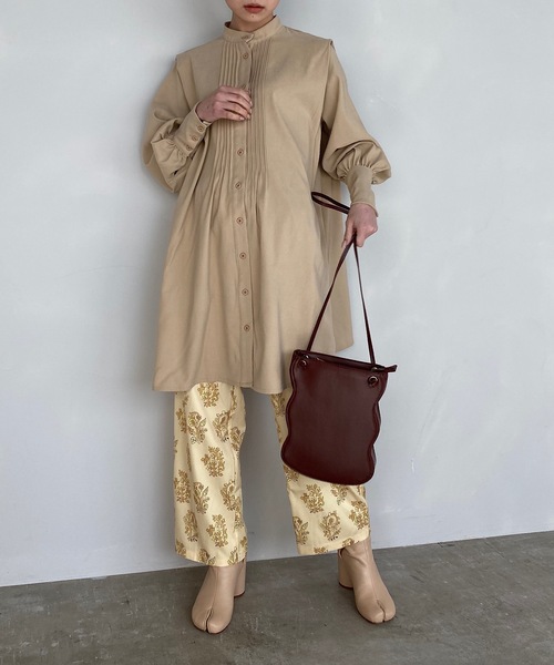 SANSeLF（サンセルフ）の「【SANSeLF】vintage pattern relax pants sanw25（その他パンツ・レディース・イエロー・S/M）」の2枚目の写真