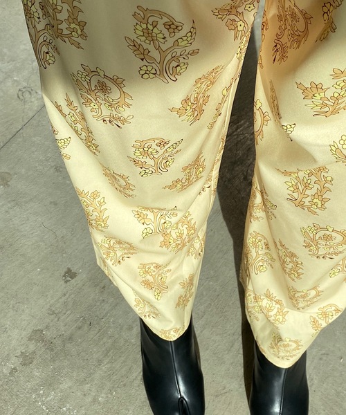 SANSeLF（サンセルフ）の「【SANSeLF】vintage pattern relax pants sanw25（その他パンツ・レディース・イエロー・S/M）」の8枚目の写真