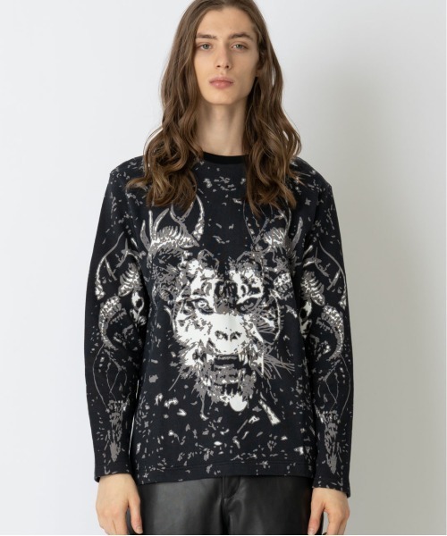 WHITE MOUNTAINEERING(ホワイトマウンテニアリング)の「【White Mountaineering】スウェットTシャツ'ダークヒーロー'/WM1973520(スウェット・メンズ・ホワイト/ブラック・2/4/3/1)」の10枚目の写真
