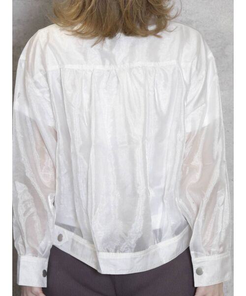 dazzlin（ダズリン）の「シアーGジャン（ブルゾン・レディース・ホワイト/ベージュ・FREE）」の12枚目の写真