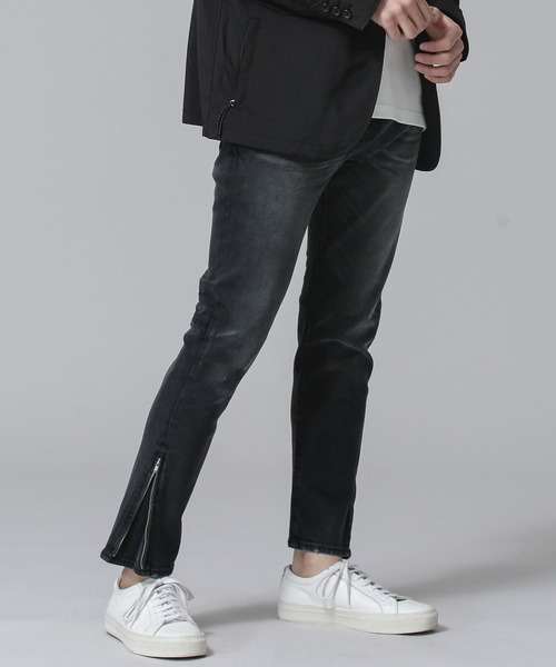 Two Faces Zipスキニーパンツ