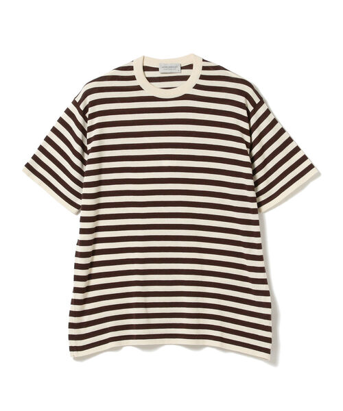 JOHN SMEDLEY / 30ゲージ コットンボーダー クルーネック ニット