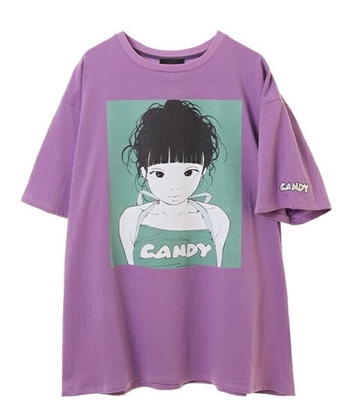 CANDY CANDY PARTY Tシャツ 幕張限定ver. スミクロ L CANDY