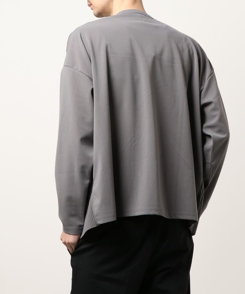 VIBGYOR(ヴィブジョー)の「VIBGYOR Select/クレープBIGクルー/NロンTee(BL)(Tシャツ/カットソー・メンズ・ブラック/グレー/ブルーグレー/グレイッシュベージュ・MEDIUM/LARGE)」の10枚目の写真