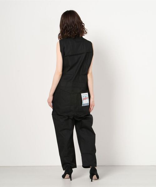 UNIVERSAL OVERALL（ユニバーサルオーバーオール）の「【UNIVERSAL OVERALL/ユニバーサルオーバーオール 】SLEEVELESS ALL IN ONE（つなぎ/オールインワン・レディース・ブラック/ブルー/カーキ・FREE）」の5枚目の写真