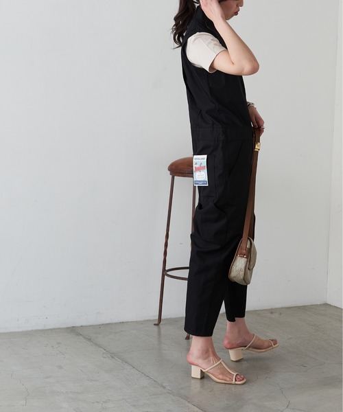 UNIVERSAL OVERALL（ユニバーサルオーバーオール）の「【UNIVERSAL OVERALL/ユニバーサルオーバーオール 】SLEEVELESS ALL IN ONE（つなぎ/オールインワン・レディース・ブラック/ブルー/カーキ・FREE）」の11枚目の写真
