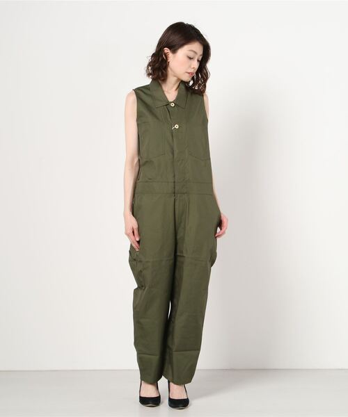 UNIVERSAL OVERALL（ユニバーサルオーバーオール）の「【UNIVERSAL OVERALL/ユニバーサルオーバーオール 】SLEEVELESS ALL IN ONE（つなぎ/オールインワン・レディース・ブラック/ブルー/カーキ・FREE）」の15枚目の写真