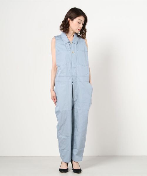 UNIVERSAL OVERALL（ユニバーサルオーバーオール）の「【UNIVERSAL OVERALL/ユニバーサルオーバーオール 】SLEEVELESS ALL IN ONE（つなぎ/オールインワン・レディース・ブラック/ブルー/カーキ・FREE）」の16枚目の写真