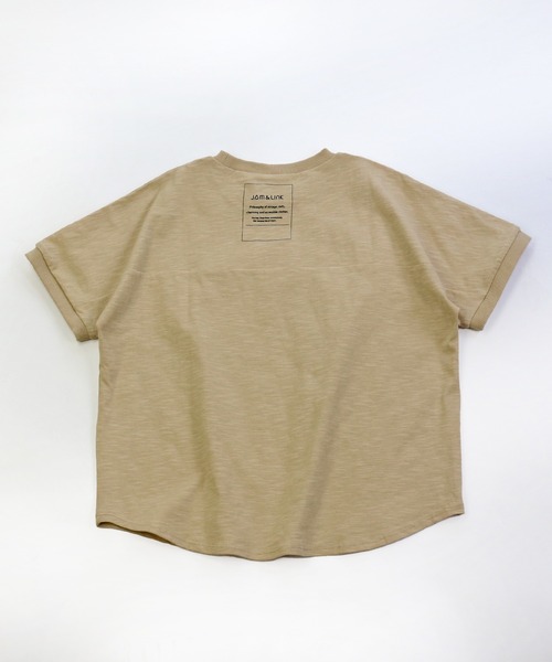 JAM & LINK（ジャムアンドリンク）の「【WEARISTA花音ちゃんコラボ】ビックシルエットTシャツ（Tシャツ/カットソー・キッズ・レッド/ベージュ/ライトグリーン/ブラック/オフホワイト・120cm/150cm/90cm/110cm/100cm/140cm/130cm）」の12枚目の写真