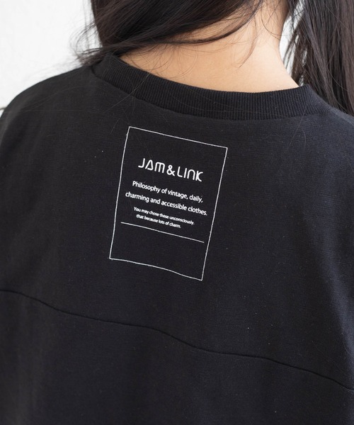 JAM & LINK（ジャムアンドリンク）の「【WEARISTA花音ちゃんコラボ】ビックシルエットTシャツ（Tシャツ/カットソー・キッズ・レッド/ベージュ/ライトグリーン/ブラック/オフホワイト・120cm/150cm/90cm/110cm/100cm/140cm/130cm）」の16枚目の写真