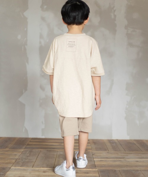 JAM & LINK（ジャムアンドリンク）の「【WEARISTA花音ちゃんコラボ】ビックシルエットTシャツ（Tシャツ/カットソー・キッズ・レッド/ベージュ/ライトグリーン/ブラック/オフホワイト・120cm/150cm/90cm/110cm/100cm/140cm/130cm）」の11枚目の写真