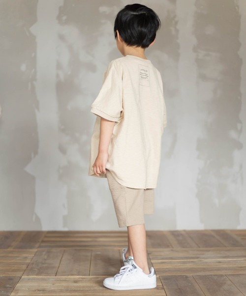 JAM & LINK（ジャムアンドリンク）の「【WEARISTA花音ちゃんコラボ】ビックシルエットTシャツ（Tシャツ/カットソー・キッズ・レッド/ベージュ/ライトグリーン/ブラック/オフホワイト・120cm/150cm/90cm/110cm/100cm/140cm/130cm）」の18枚目の写真