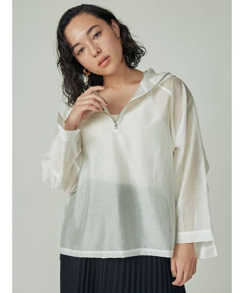 THE DAYZ TOKYO(ザデイズトーキョー)の「【THE DAYZ TOKYO】シーアーパーカー(シャツ/ブラウス・レディース・オフホワイト/ブラック/ベージュ・FREE)」の2枚目の写真