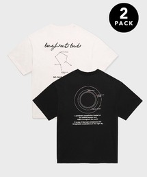Tシャツ・カットソー ROLAROLA 2PACK U NECK + ROUND NECK T-SHIRT SET 4BUK199 rolarola】2PACK☆U Neck + Round Neck T-shirt セット(S,M
