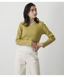 HEART NECK RIB TOPS/ハートネックリブトップス