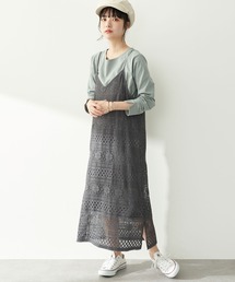earth music&ecology | SET2点レースキャミワンピース+カットプルオーバー ＊(ワンピース)