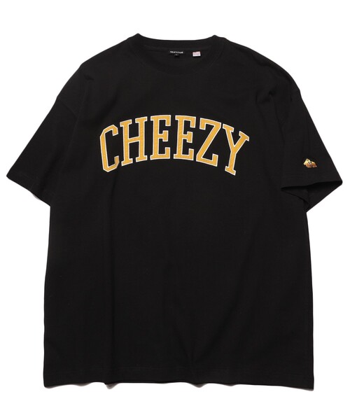 FREAK'S STORE（フリークスストア）の「WEB限定 カレッジロゴ 刺繍デザインTシャツ/CHEEZY（Tシャツ/カットソー・メンズ・ホワイト/ブラック/ベージュ/サックスブルー/ピンク・SMALL/MEDIUM/LARGE）」の6枚目の写真