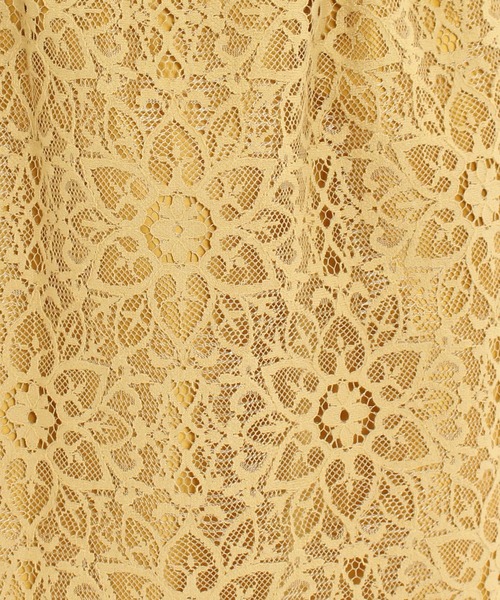 ASTORIA ODIER（アストリアオディール）の「ウエストゴムレースタイトスカート（スカート・レディース・イエロー/ライトグレー/ホワイト/ネイビー/ピンク・MEDIUM/X-SMALL/SMALL）」の7枚目の写真