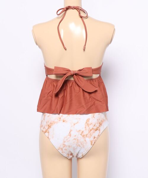 TRUNC（トランクエイティーエイト）の「Marble Combi Swimwear（水着・レディース・グレー/ブラウン・FREE）」の13枚目の写真