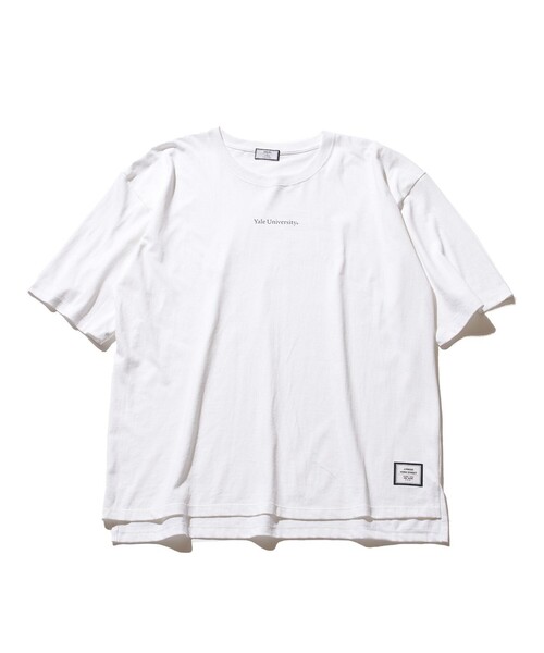 J.PRESS YORK STREET(ジェイプレスヨークストリート)の「【UNISEX】天竺 YALE UNIVERSITTY Tシャツ(Tシャツ/カットソー・メンズ・ホワイト系/ライトグレー系・SMALL/MEDIUM/LARGE)」の2枚目の写真