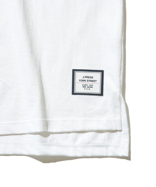 J.PRESS YORK STREET(ジェイプレスヨークストリート)の「【UNISEX】天竺 YALE UNIVERSITTY Tシャツ(Tシャツ/カットソー・メンズ・ホワイト系/ライトグレー系・SMALL/MEDIUM/LARGE)」の6枚目の写真