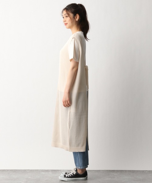 GLOBAL WORK（グローバルワーク）の「メッシュニットジレ・カットプルオーバー/938469（Tシャツ/カットソー・レディース・ライトブラウン/ホワイト系その他2/グリーン系その他3・FREE）」の19枚目の写真