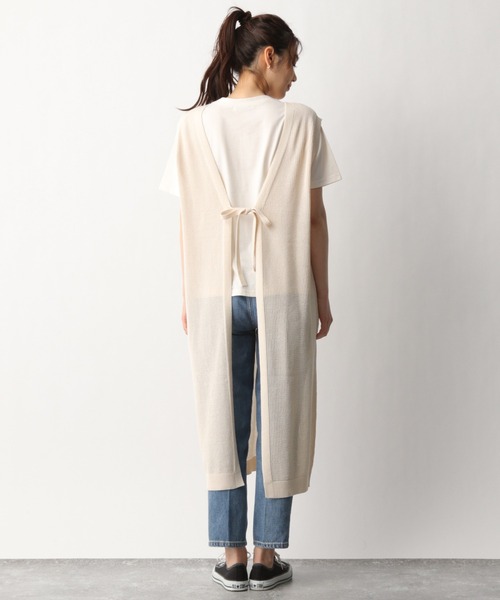 GLOBAL WORK（グローバルワーク）の「メッシュニットジレ・カットプルオーバー/938469（Tシャツ/カットソー・レディース・ライトブラウン/ホワイト系その他2/グリーン系その他3・FREE）」の17枚目の写真