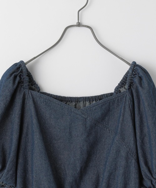 Heather(ヘザー)の「ハートネックデニムプルオーバー 951708(シャツ/ブラウス・レディース・ダークブルー/ライトブルー・FREE)」の8枚目の写真