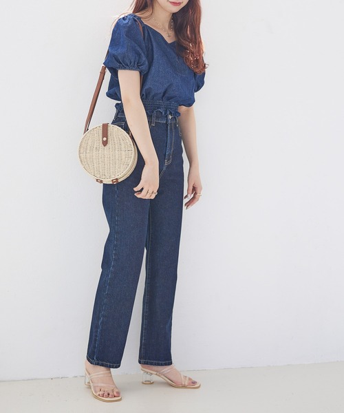 Heather(ヘザー)の「ハートネックデニムプルオーバー 951708(シャツ/ブラウス・レディース・ダークブルー/ライトブルー・FREE)」の10枚目の写真