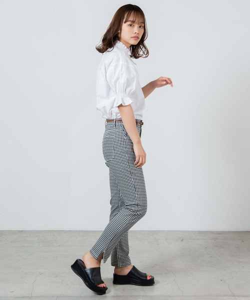 U.S. POLO ASSN.(ユーエスポロアッスン)の「∴WEGO/U.S.POLO ASSN.別注スタンドフリルブラウス(シャツ/ブラウス・レディース・ホワイト/ベージュ系その他2・FREE)」の6枚目の写真