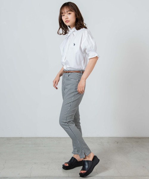 U.S. POLO ASSN.(ユーエスポロアッスン)の「∴WEGO/U.S.POLO ASSN.別注スタンドフリルブラウス(シャツ/ブラウス・レディース・ホワイト/ベージュ系その他2・FREE)」の13枚目の写真