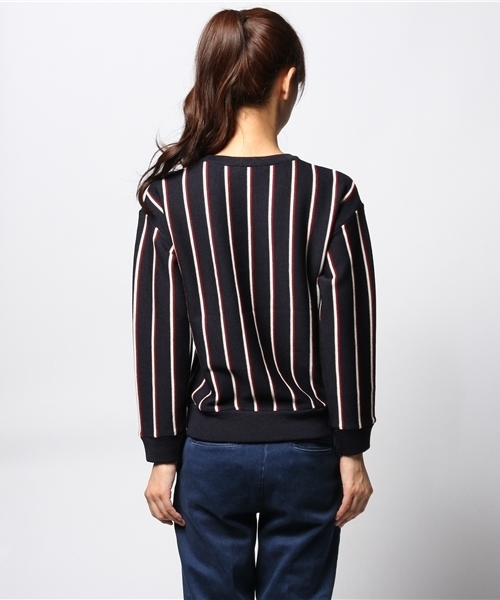 ESTNATION(エストネーション)の「ESTNATION ストライプニット(ニット/セーター・レディース・グレー/ネイビー・38)」の5枚目の写真