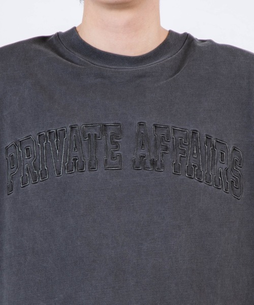 WEGO（ウィゴー）の「WEGO/スーパービックシルエットピグメントカレッジロゴ刺繍Tシャツ（Tシャツ/カットソー・メンズ・ブラック/パープル/イエロー/ダークグリーン/ブラウン・FREE）」の12枚目の写真