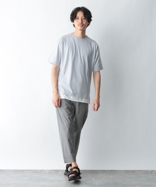 GLOBAL WORK（グローバルワーク）の「シャーベッTEEレイヤードＭ/952104（Tシャツ/カットソー・メンズ・ライトグレー/ブラック/ブルー/ライトイエロー/グリーン/ダークブラウン・SMALL/MEDIUM/LARGE/X-LARGE）」の15枚目の写真