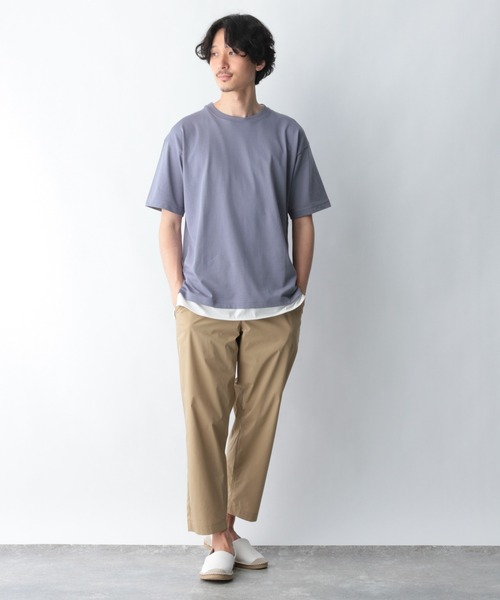 GLOBAL WORK（グローバルワーク）の「シャーベッTEEレイヤードＭ/952104（Tシャツ/カットソー・メンズ・ライトグレー/ブラック/ブルー/ライトイエロー/グリーン/ダークブラウン・SMALL/MEDIUM/LARGE/X-LARGE）」の17枚目の写真