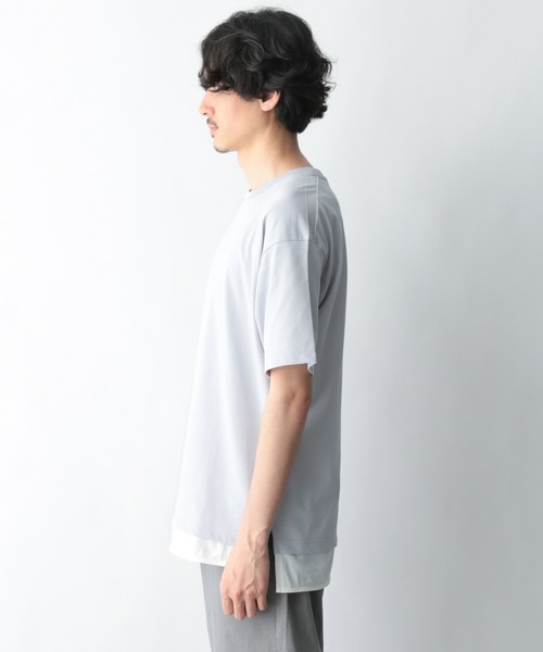 GLOBAL WORK（グローバルワーク）の「シャーベッTEEレイヤードＭ/952104（Tシャツ/カットソー・メンズ・ライトグレー/ブラック/ブルー/ライトイエロー/グリーン/ダークブラウン・SMALL/MEDIUM/LARGE/X-LARGE）」の19枚目の写真